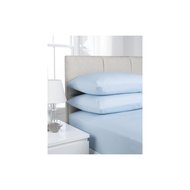 K Collection Percale Easy Care Polycotton Fitted Sheets Single -