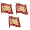 Pack of 3 x Flag of WESSEX metal pin badges