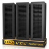 4x14 Floor Register 6-Pack, Heavy Duty Steel Walkable Vent Covers