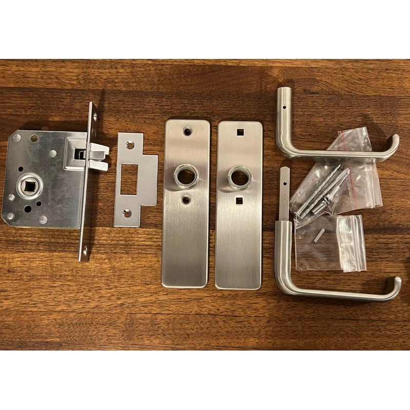SCHWEPPER Stainless Steel Mortise Lock Set Handleset Assembly
