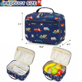 LOIDOU Lunch Box for Kids Boys Girls Insulated Lunch Bag Thermal Meal Tote Reusable Lunch Pail Bags for School Travel