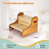 StrongTek 2-Step Kids Stool with Storage & DIY Name Blocks