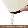 QUARKZMAN Kitchen Utensils Holder Stainless Steel 360° Rotatable Cylinder Divider