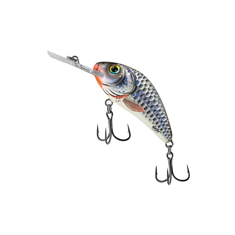 Salmo Rattlin Hornet Floating Wobbler, Salmo Colours: Silver Holographic Shad,