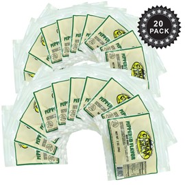 BEST Premium Kippered Cut Bit Thicker Style Tender 2 OZ. Beef Jerky - No Preservatives - High Protein - Low Carbs - Buy Multiple Packs & Save! (Beef Pepper, Beef Pepper 20 Pack)