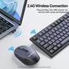 AUSDOM Wireless Keyboard and Mouse Combo: 2.4G Full-Sized Rechargeable Cordless