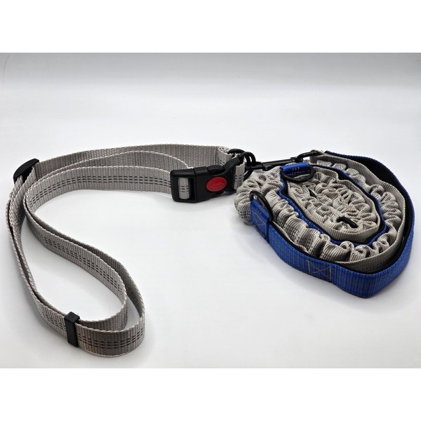 Hands Free Dog Leash with Adjustable Waist Belt, Dual Padded