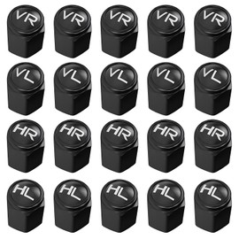 iwontalersy 20 Stück Ventilkappen mit Beschriftung,Ventilkappen für Autoreifen,Mit Dichtung,Geeignet für Autos,Motorräder,Fahrräder