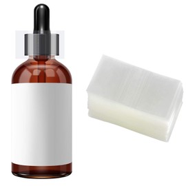 Shrink Bands,45x23mm 600 Pieces Clear Perforated Heat Shrink Wrap Sealer for Bottles, Jars, Lip Gloss Tubes Fits Cap Diameter 3/4 to 1 Inch, 2 Mil Shrink Wrap Bands