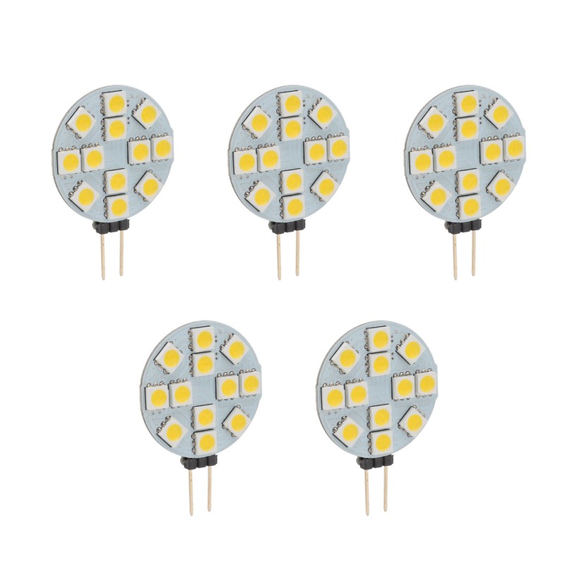 5pcs G4 LED Bulb 12V 2W Warm Light Energy Saving