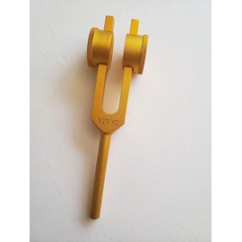 528 Hz Gold Weighted Tuning Fork Ships from Canada