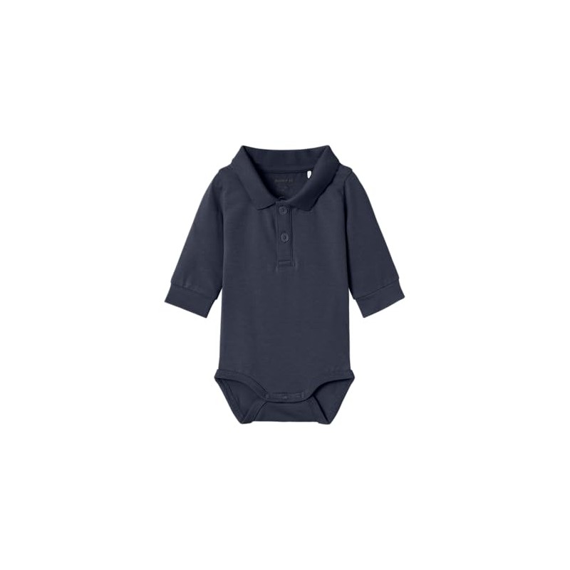 NAME IT Boy Romper Polo Shirt, Dark Sapphire