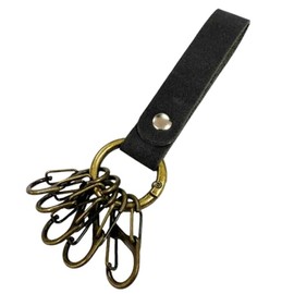 Arcade Key Ring, Carabiner, Stylish, Men's, Women's, Key Case, Key Holder, Silver, Gold, Black, Gunmetal, Antique Gold x Black (D type)