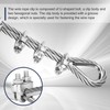 Thickened 1/4 Stainless Steel Cable, 25ft Wire Rope, 7X19 Strands