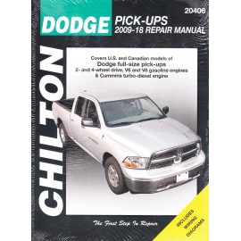 2009-2018 Dodge RAM 1500 Cummins 4x4 2x4 Truck Chiltons Repair Shop Manual 23564