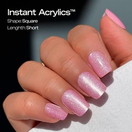LUXXI Instant Acrylic Press-On Nails - Ultra Durable, 32 Nails in 16 Sizes, Includes Viral Nail Glue, Perfect Fit, 3+ Weeks Lasting - Flawless, Kit:_Love Spell