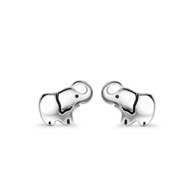 925 Sterling Silver Elephant Stud Earrings Christmas Gifts for Women Girls Teenage Mum (Elephant stud earrings A)