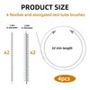 4 Pieces Feeding Tube Brushes, Cleaning Brushes, 32 Inches Long