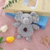 Apricot Lamb Baby Flower Elephant-Gray Soft Ring Rattle Toy, Hold