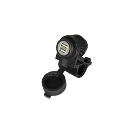 Oxford - Weatherproof Dual Port USB Charger (5V 2Amp) Black (EL102), 1.2m