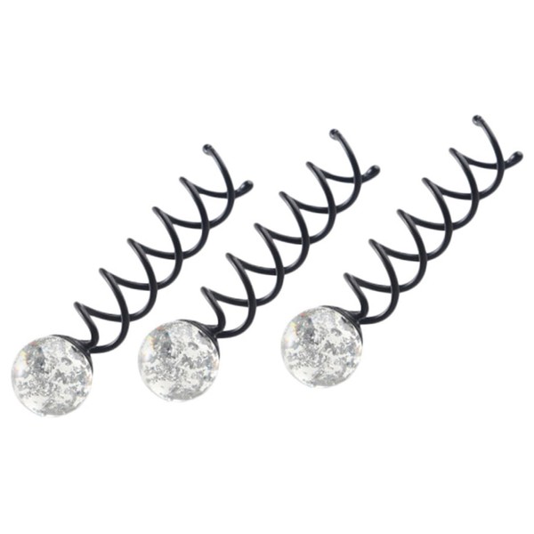 Baluue 3pcs Spiral Hair Pin Clip for Women Chic Bun