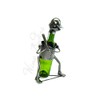 Wine Bodies Baseball Player Metal Wine Bottle Holder, Charcoal