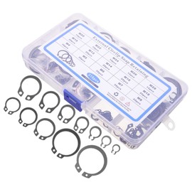 FELTECHELECTR Retainer Clip Set 315pcs Assorted Retaining Rings Snap Clips Small c Clamps External Retaining Rings for Shaft