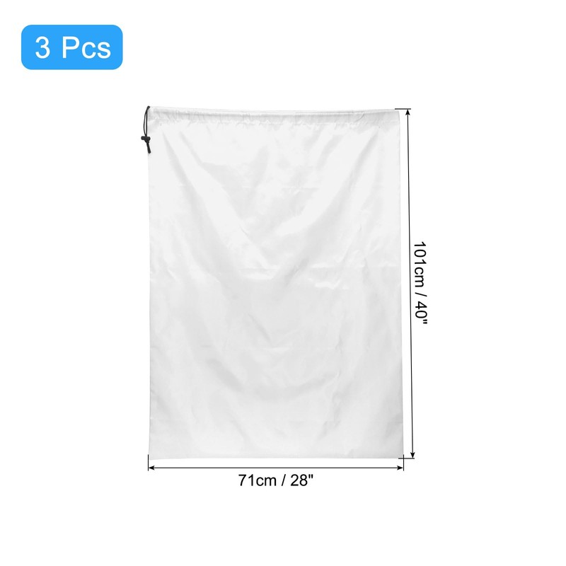 sourcing map 3pcs Laundry Bag With Drawstring Closure 28" x