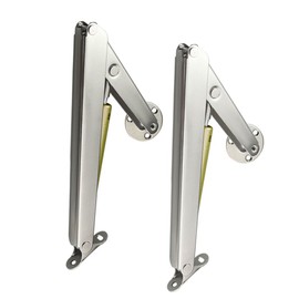 Lokatall 2 Pack Soft Close Gas Strut Heavy Duty Gas Strut 80N/100N/150N/200N Safety Gas Spring Lid Hydraulic Rod with Buffer Damper for Toy Box, Chest, Bench