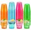 50 Pack 1oz Neon Plastic Shot Cups - Vibrant Party