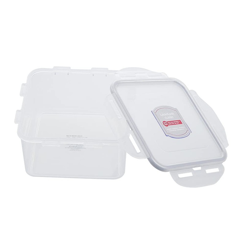 ベストコ ロック&ロック クラシック 1.2L 保存容器 正方形 グレー HPL822DG