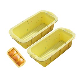 MATTJIASPOP Moldes para Silicona Pan y Hogazas,Molde para Hornear de Silicona Antiadherente,Herramienta para Hornear,para Gelatina o Repostería en Horno,Para Pan,Pasteles,Libres de BPA-2 Piezas