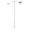 MAISONICA Tall 1.5m Rusty Swallow Metal Garden Stake Spinner Balancer