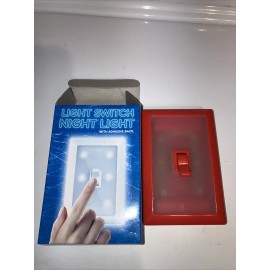 Prize Proz Lot Of 5 Red ,White ,blue LightSwitch Plate  Night Light LED Adhesive New shed