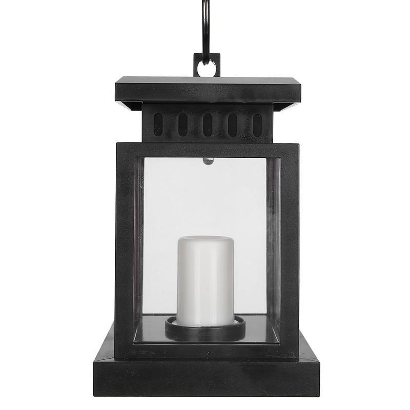 Solar Power Hanging Simulation LED Candle Light for Outdoor Garden