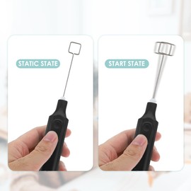 STOBOK 1 Set Electric Gouache Paint Mixer Handheld Epoxy Stirrer Portable Resin Mixing Tool for Art Painting, Black, 11x2.5x2cm