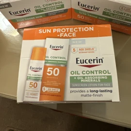 Eucerin Lot Of 16 EUCERIN OIL CONTROL SUNSCREEN  FOR FACE SPF 50, 0.35 FL Acne Prone Skn