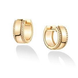 VACRONA Cubic Zirconia Huggie Earrings 14k Gold Plated Tiny Earrings Small Huggie Hoop Earrings Simple Lightweight Hoops Gift for Women