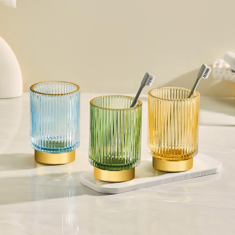 LEICURACE Makeup Brush Holder Organizer,Toothbrush Holders,Desk Pen Pencil Holder,Multifunctional Vintage
