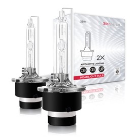 Sinoparcel D2S Xenon HID Headlight Bulbs, 6000K 35W High Low Beam 66240 85122UB 66040 Replacement Lights -Pack of 2