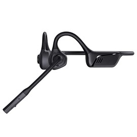 ZIOCOM - Auriculares abiertos para conductor de camión con micrófono, cancelación de ruido ENC y botón de silencio, auriculares inalámbricos AptX-LL para conducción de oficina, trabajo en casa, 10