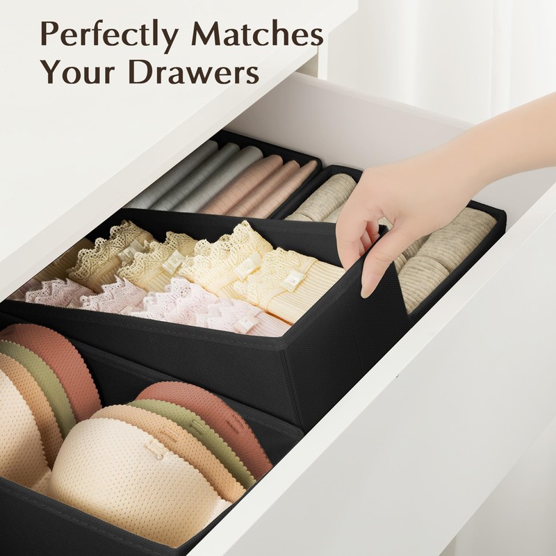 DIMJ Pack of 8 Drawer Organiser System, Drawer Organiser, Foldable