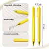 CRYLLIS 50pack No Bleed Black Barrel Click Pens,Smooth Writing,1000m Writing
