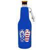 Stars and Stripes Flip Flop Beer Bottle Coolie With Opener