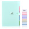 SKYDUE Expanding Folder, Folder with Compartments, Document Folder A4 with