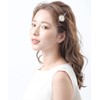 [ヴァンテーヌ] VINGTAINE フェミニン フラワー ロング ヘアピン ヘアアクセサリー ラインストーン H-776