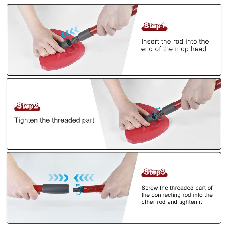 DLAIMI Mop Handle Replacement for Ocedar 4 Section Spin Mop