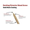 Box of 100 Redhawk Fasteners® Decking/Exterior Wood Screw | 5.0