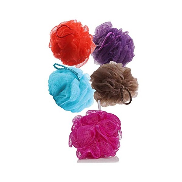 BoldnYoung (35g/pcs) Bath and Shower Sponge Loofahs Exfoliating Mesh Puff