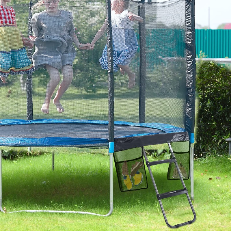 HBTower Trampoline Ladder, 2 Steps with Wide Steps, Trampoline Storage